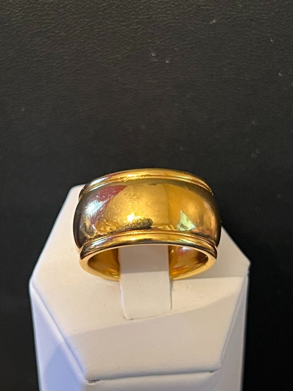 10mm Goldplated Band Ring Size 10.5 (262)